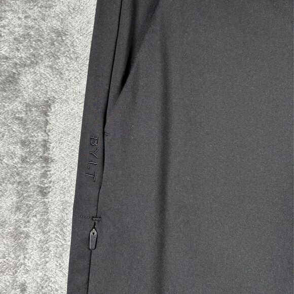 BYLT Women NWT Everyday Pant 2.0 Premium Basics Straight Fit Black Large D158 - Picture 3 of 11